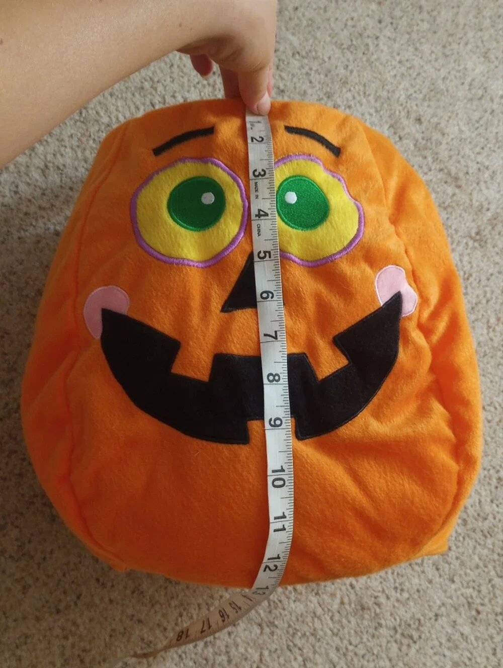 Halloween Pumpkin Jack-o'-lantern Trick Or Treat Candy Basket